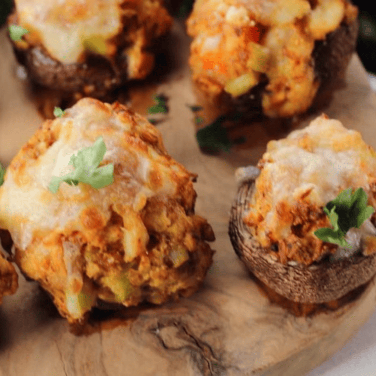 Air Fryer Copycat Red Lobster Stuffed Mushrooms