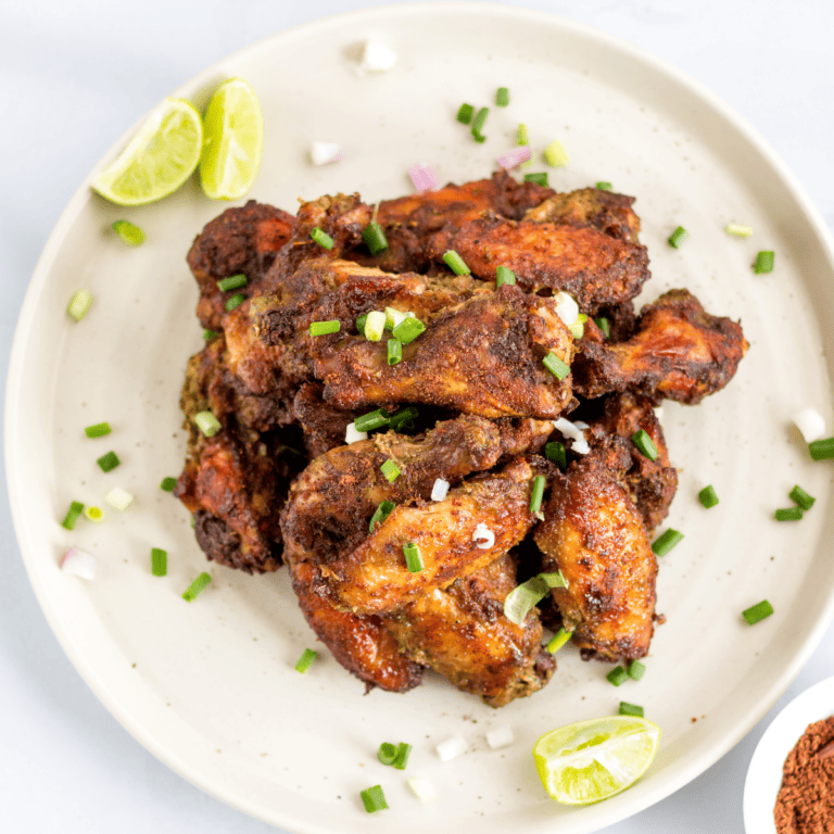 Air Fryer Jerk Chicken Wings Fork To Spoon