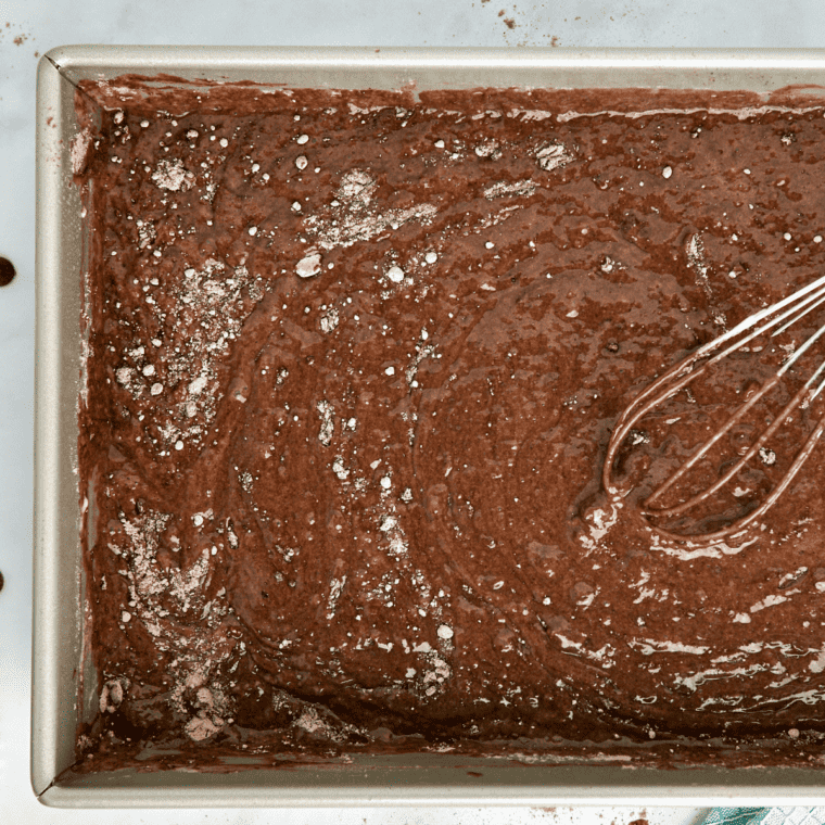 Air Fryer Chocolate Poke Cake