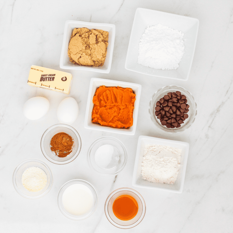 Ingredients Needed For Air Fryer Pumpkin Lava Cake