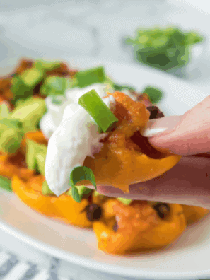 Air Fryer Roasted Mini Peppers