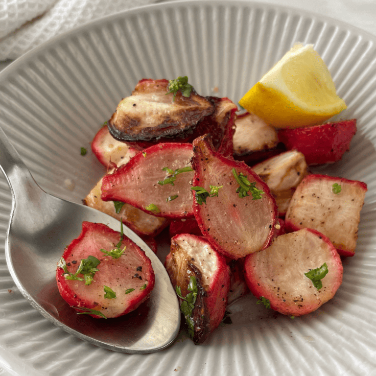 Air Fryer Roasted Radishes Fork To Spoon