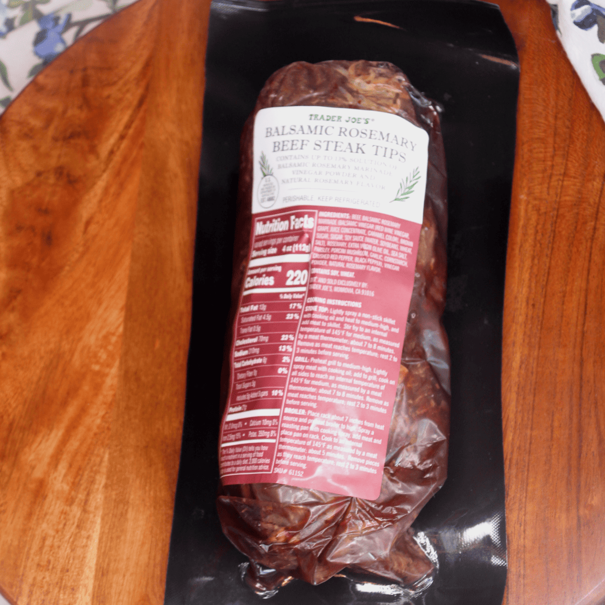 Air Fryer Trader Joe's Balsamic Rosemary Steak Tips Fork To Spoon