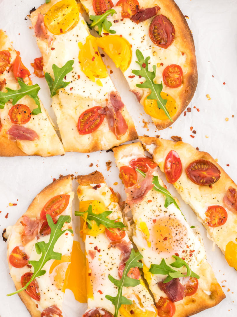 Air Fryer Breakfast Pizza - Fork To Spoon