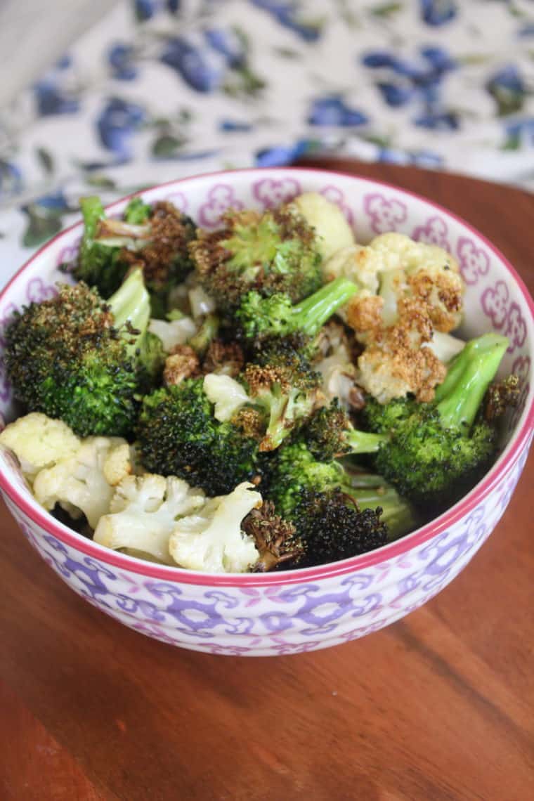Air Fryer Broccoli & Cauliflower