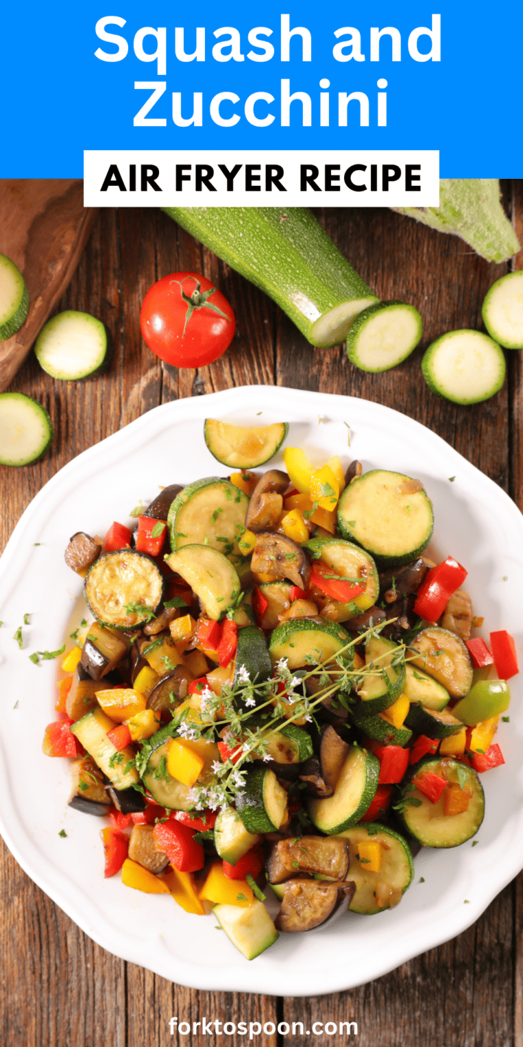 Air Fryer Squash and Zucchini