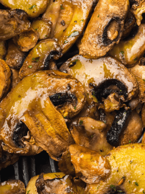 Steak and Ale Sauteed Mushrooms