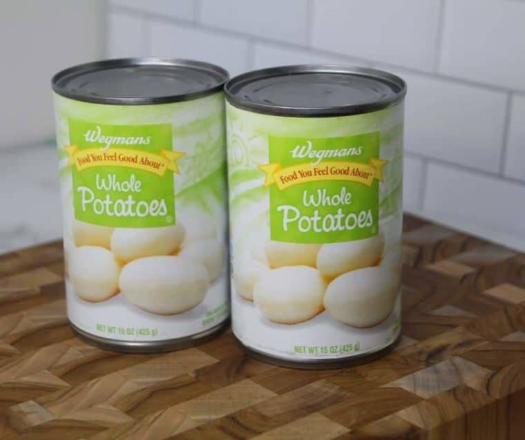 Cans of potatoes that canned be used in tons of canned potatoes recipes