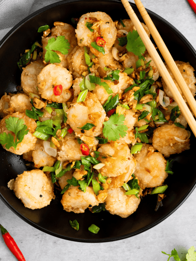 Air Fryer Salt and Pepper Shrimp