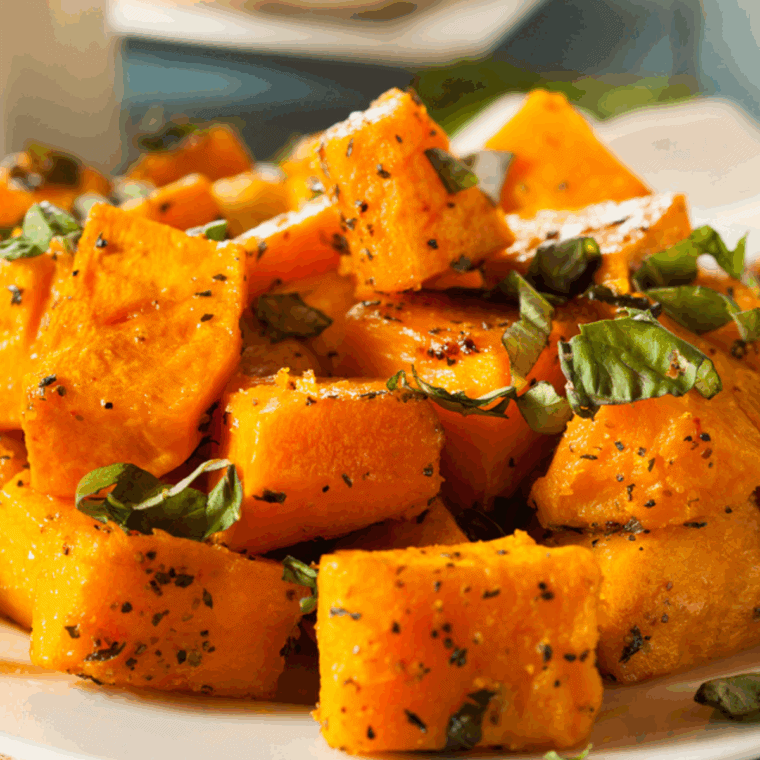 Roasted root vegetables with fresh herbs