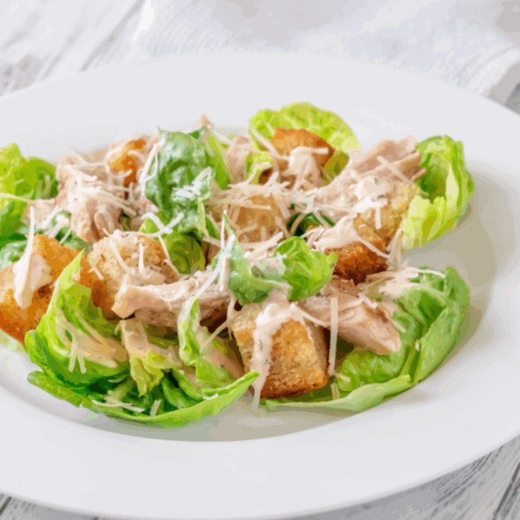 Fresh garden salad with vinaigrette and cherry tomatoes