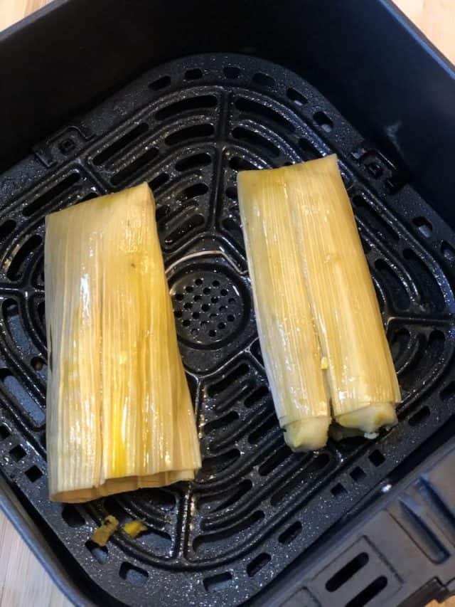 Air Fryer Trader Joe's Frozen Tamales Fork To Spoon