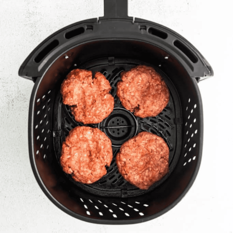 Air Fryer BBQ Cheese Burgers (3)