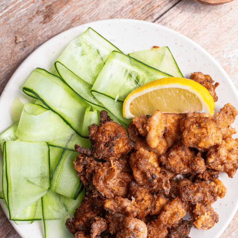 Air Fryer Karaage (Japanese Fried Chicken) Fork To Spoon