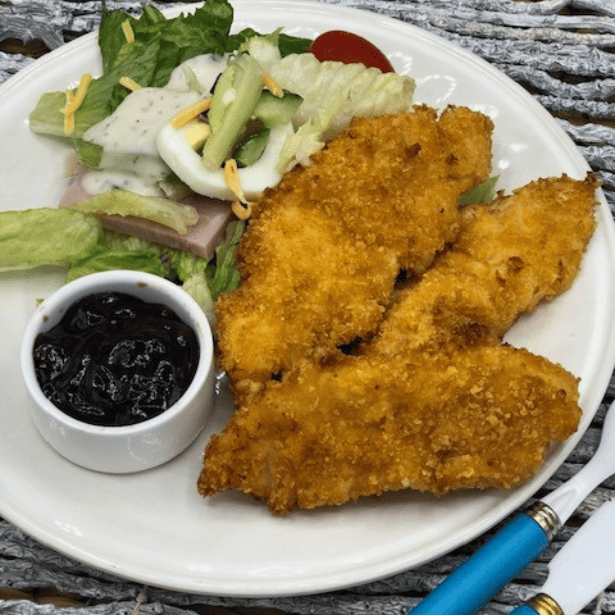 Air Fryer Copycat Bojangles Chicken Tenders Fork To Spoon