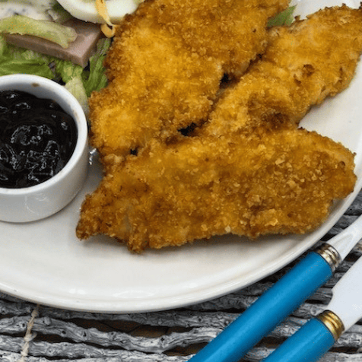 Air Fryer Copycat Bojangles Chicken Tenders Fork To Spoon