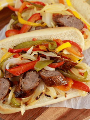 Fast and easy &mdash; from raw to plate in about 20 minutes, perfect for busy weeknights. No flare-ups &mdash; the flat griddle surface cooks brats evenly without the char and burned spots you get over open flame. Built-in side dish &mdash; peppers and onions cook right alongside the brats on the same surface. Great for a crowd &mdash; a large Blackstone fits a whole pack (or two) of brats at once, making it ideal for cookouts, tailgates, and camping trips.