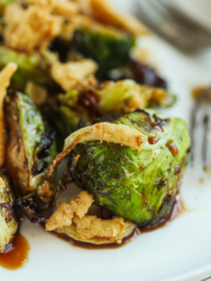 Crispy, caramelized Blackstone Brussels sprouts with charred edges and tender centers &mdash; ready in 15 minutes with just oil, salt, and pepper. Easy griddle side dish!