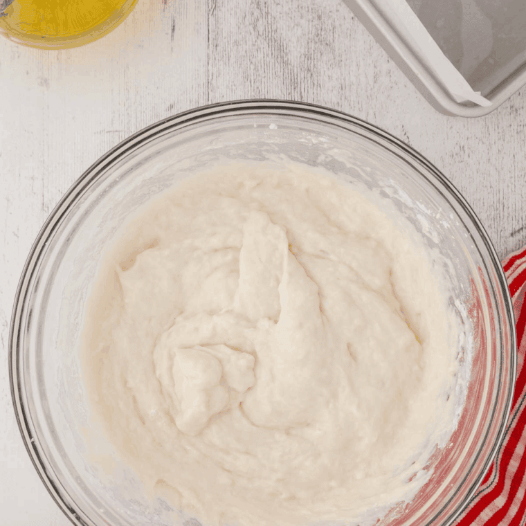 Bowl of Bojangles Biscuits dough.