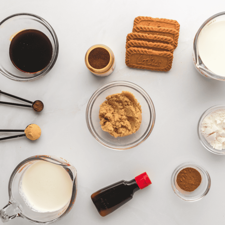 Ingredients for Ninja Creamy Gingerbread Ice Cream