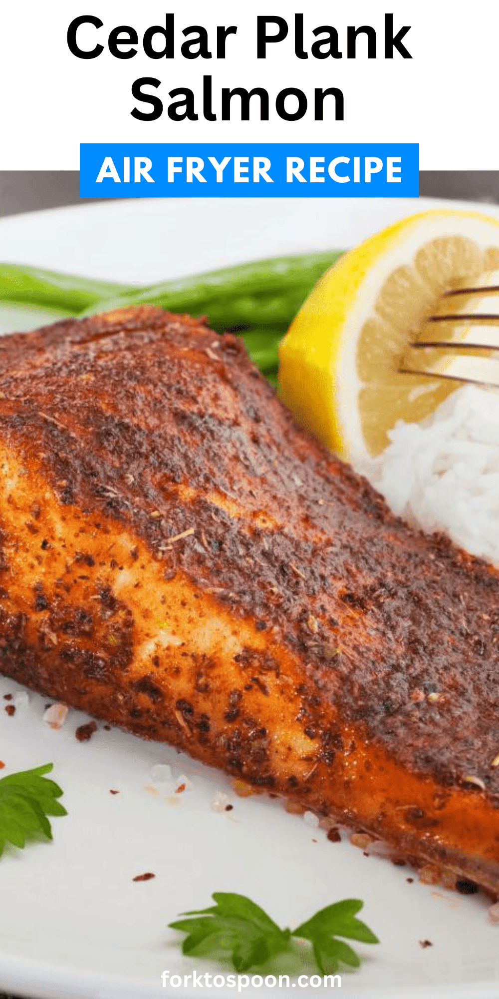 Air Fryer Cedar Plank Salmon