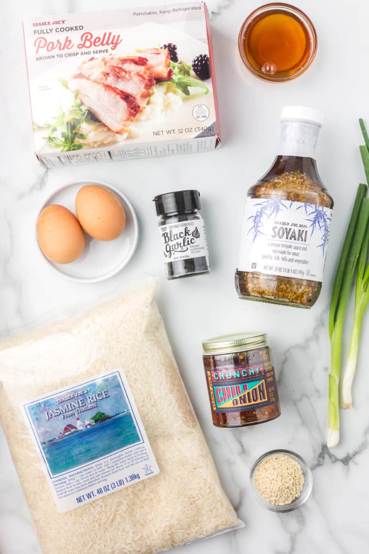 Ingredients Needed For Air Fryer Pork Belly Rice Bowl