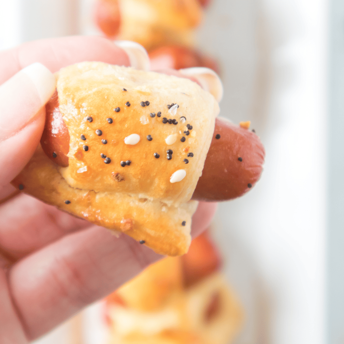 Air Fryer Bagel Dogs