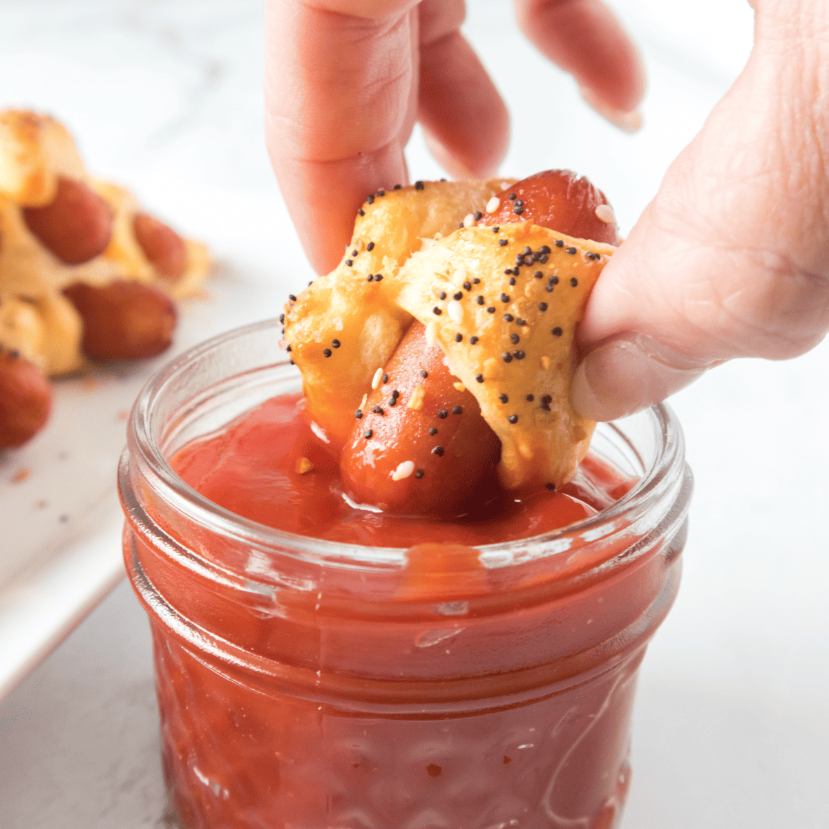 Air Fryer Bagel Dogs