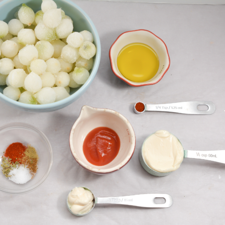 Ingredients Needed For Air Fryer Blooming Onion Bites