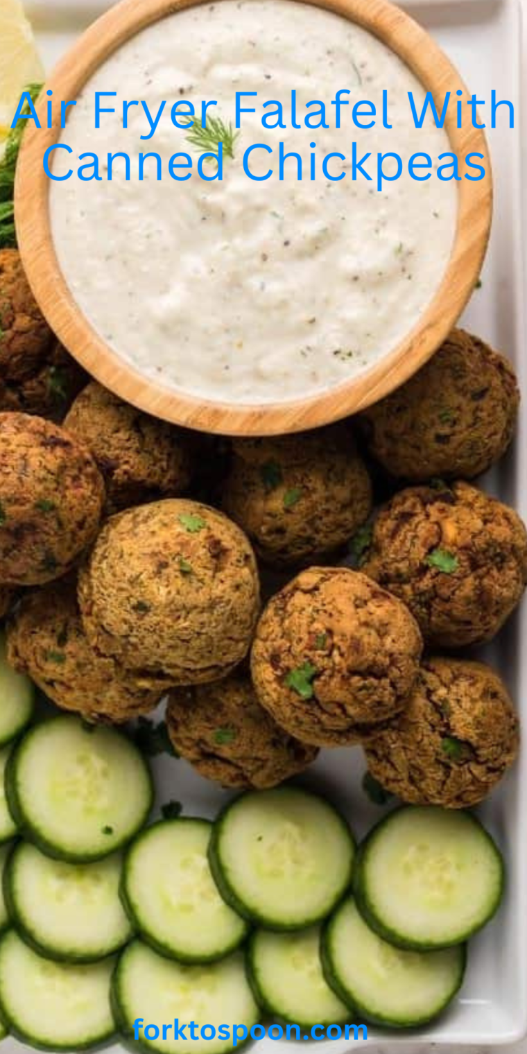 Air Fryer Falafel With Canned Chickpeas