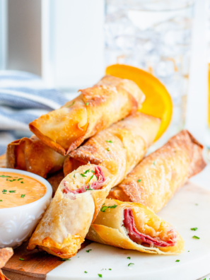 Air Fryer Reuben Egg Rolls (3)