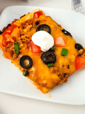 Air Fryer Taco Pizza