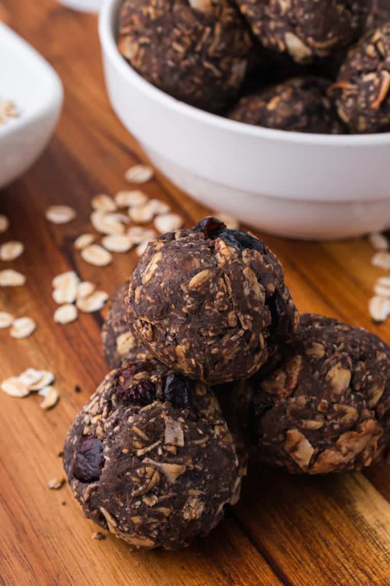 Air Fryer Oat Protein Balls with a crispy outside and soft, chewy interior, packed with protein.
