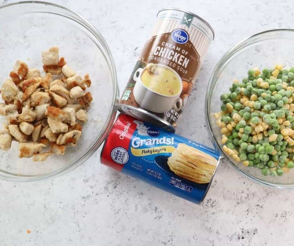 Homemade Chicken Pot Pie In Air Fryer Fork To Spoon