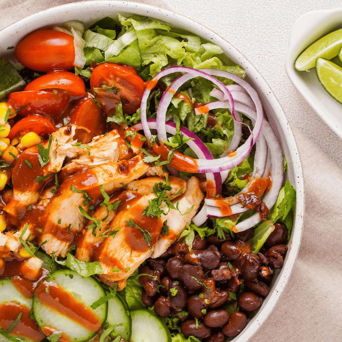 Air Fryer BBQ Chicken Salad (9)