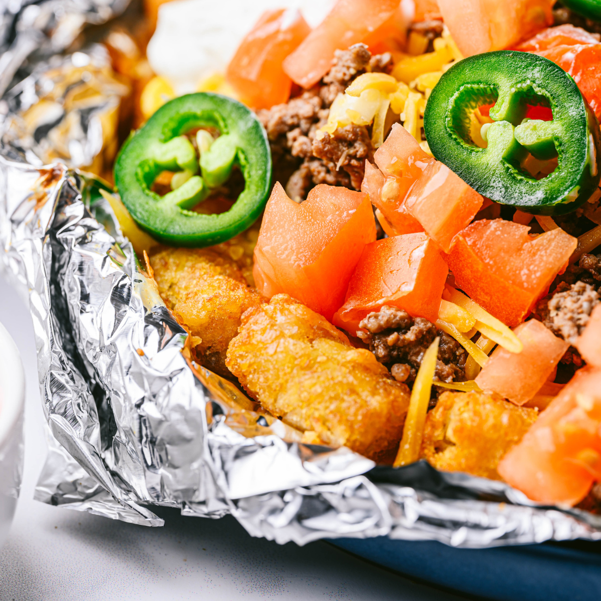 Air Fryer Beef Totchos