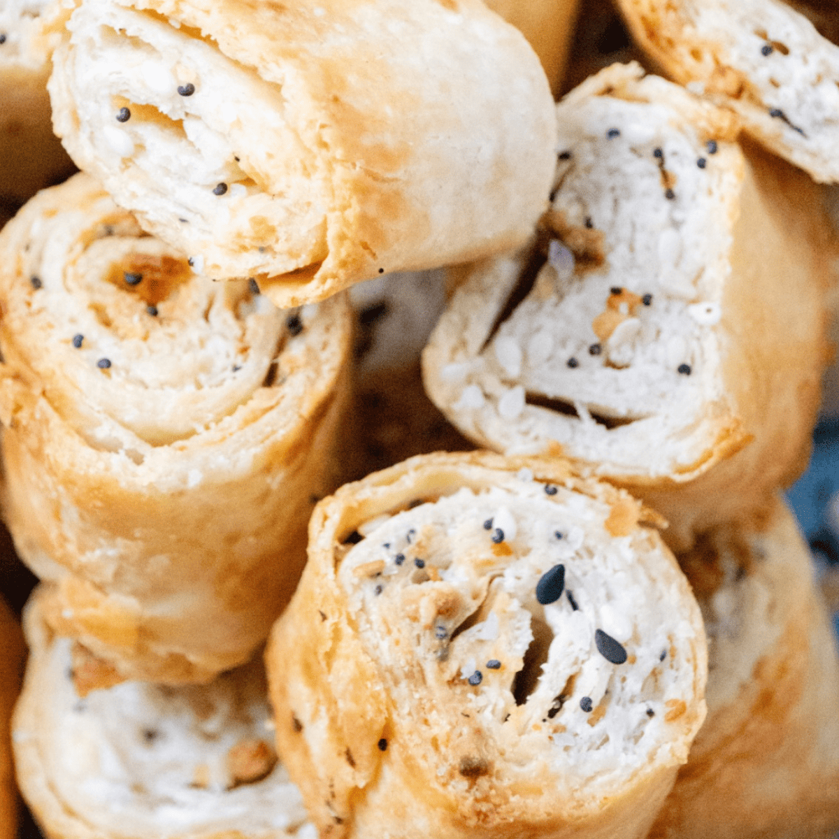 Air Fryer Everything Bagel Roll-Ups - Fork To Spoon