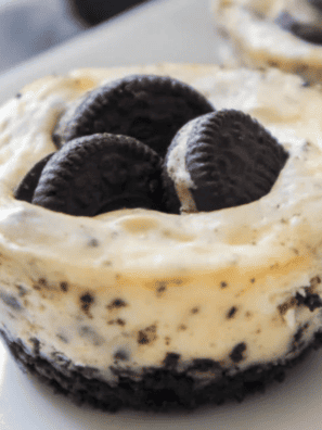 Air Fryer Mini Oreo Cheesecakes
