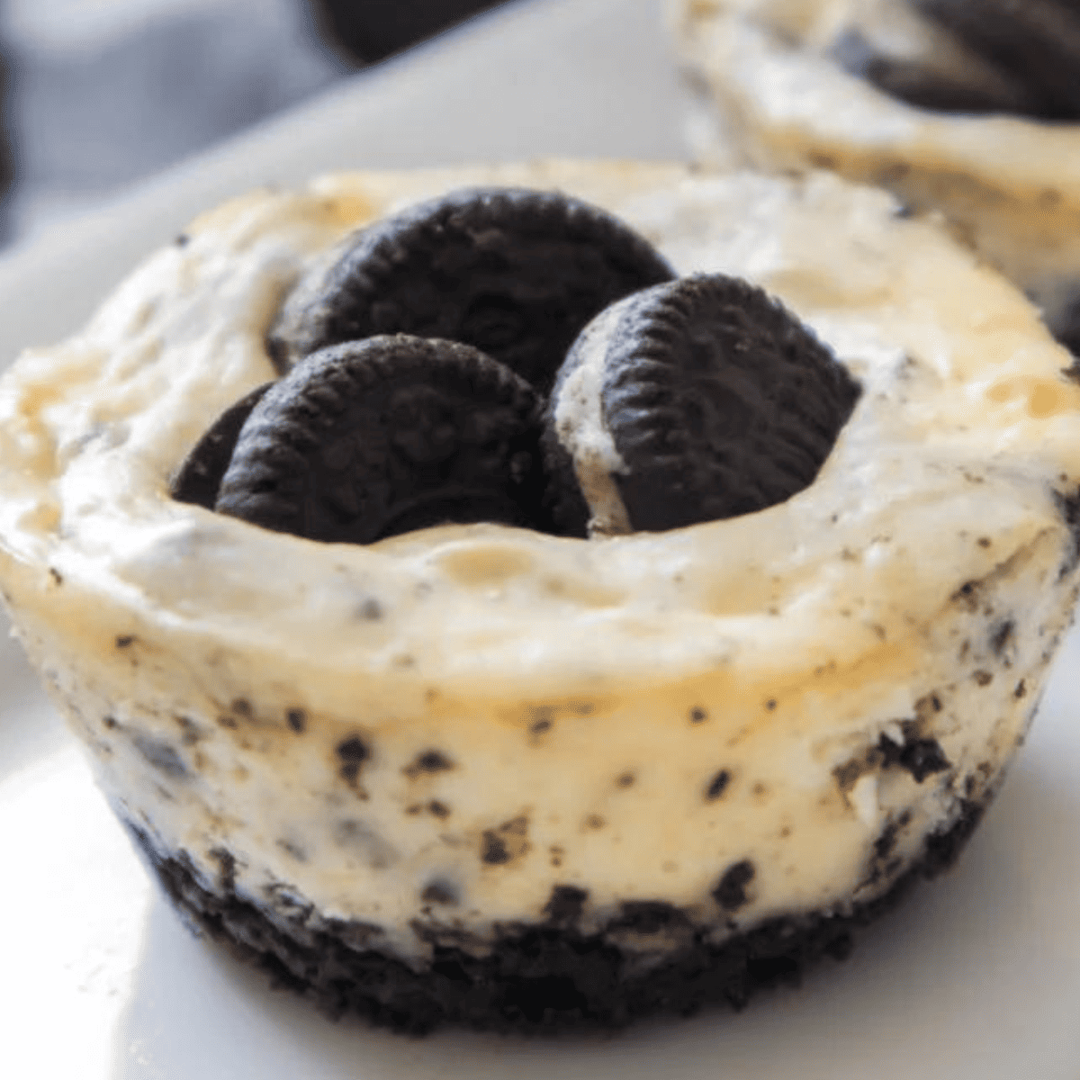 Air Fryer Mini Oreo Cheesecakes