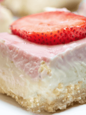 Air Fryer Strawberry Cheesecake Bars