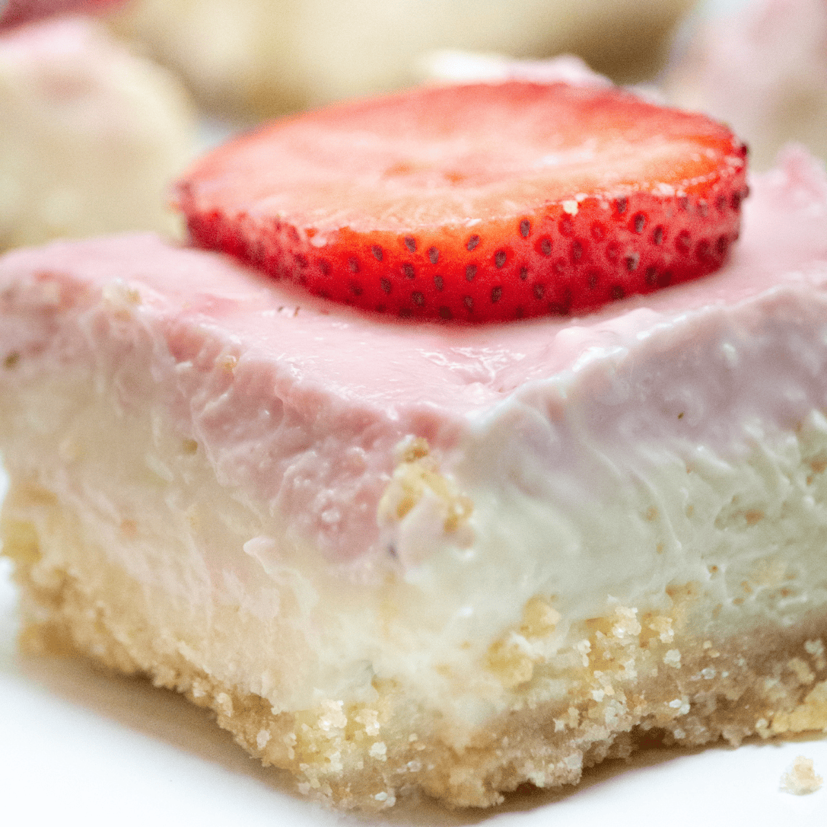 Air Fryer Strawberry Cheesecake Bars-image