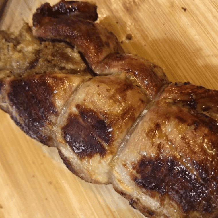 Air Fryer Stuffed Pork Roast