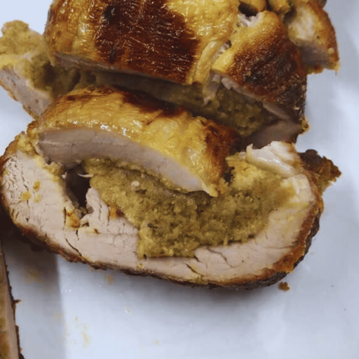 Air Fryer Stuffed Pork Roast