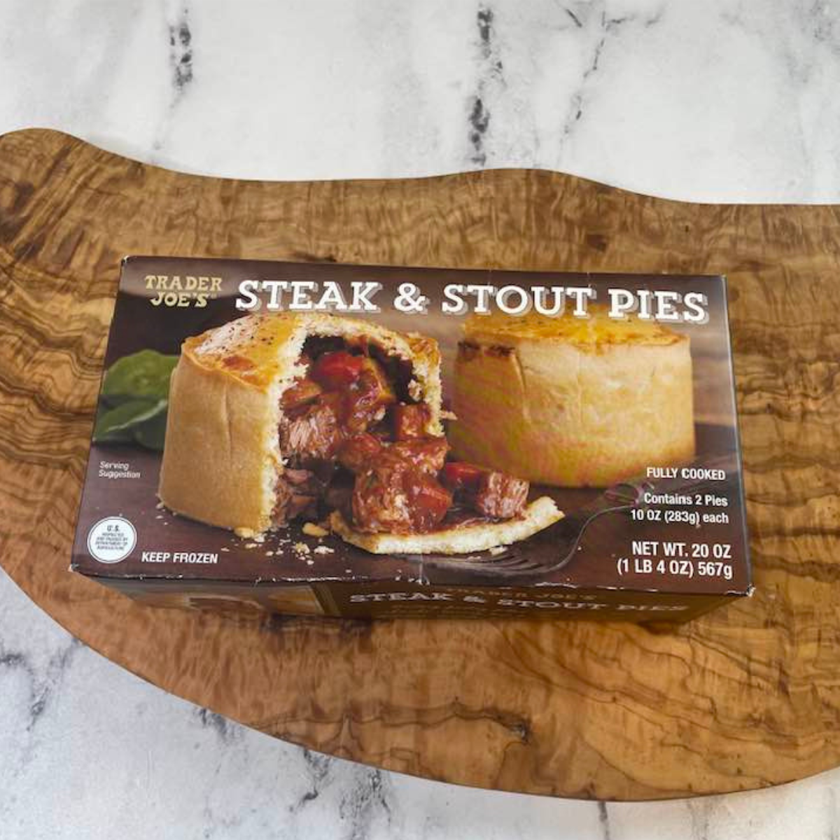 Air Fryer Trader Joe's Steak and Stout Pies Fork To Spoon