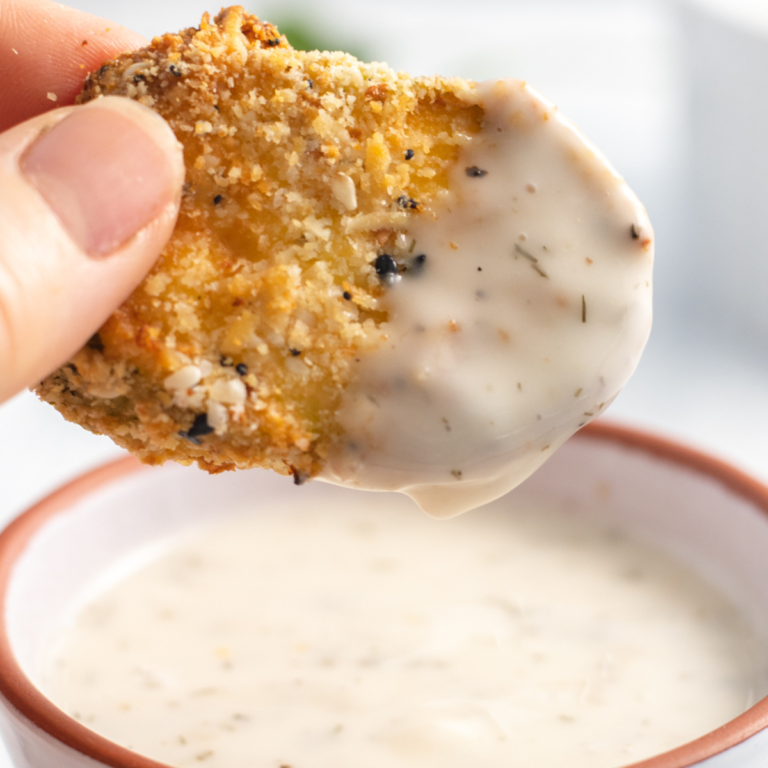 Air Fryer Everything Bagel Zucchini Chips Fork To Spoon