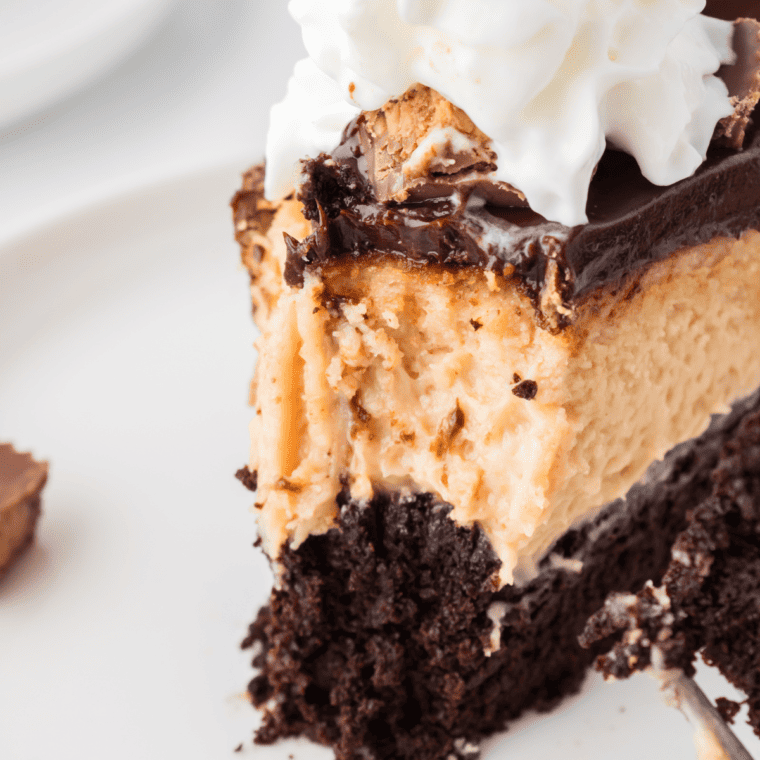 Copycat Cheesecake Factory Reese's Peanut Butter Chocolate Cake Cheesecake is amazing! If you have been looking for the perfect dessert, this is one of the best, with layers and layers of goodness (1)