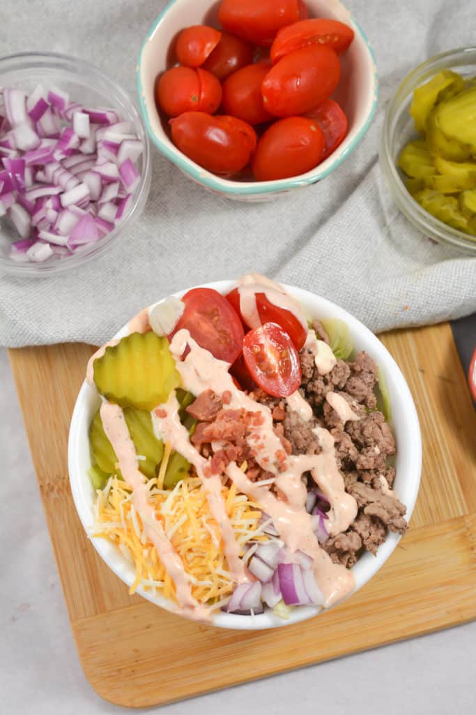 Air Fryer Big Mac Salad