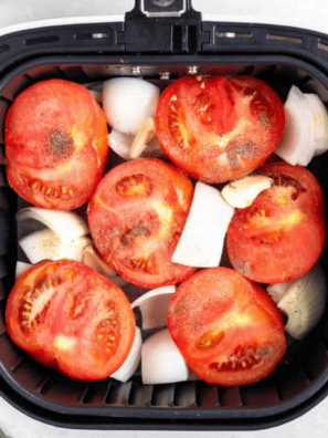 Easy 20-Minute Air Fryer Roasted Roma Tomatoes