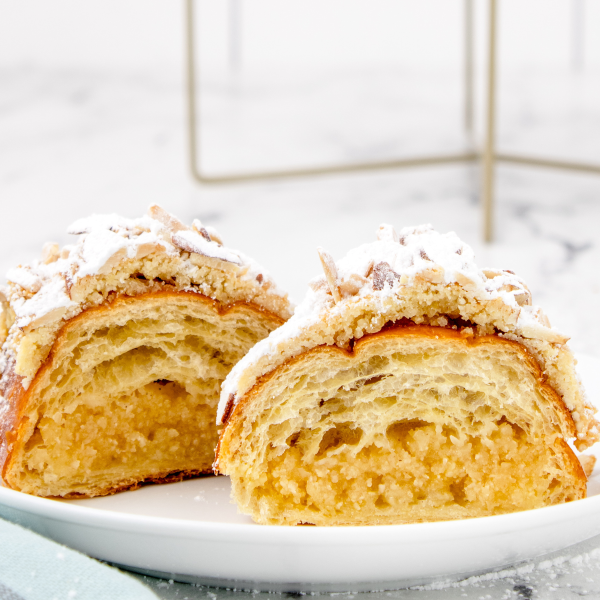 Air Fryer Almond Croissants