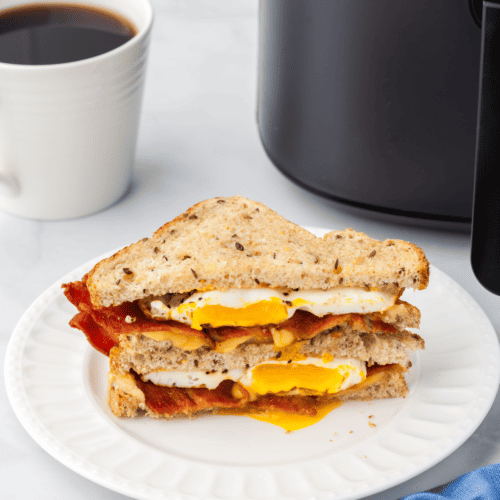 Air Fryer Bacon And Egg Sandwich Fork To Spoon